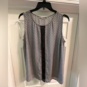 Sleeveless chiffon tunic